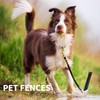 6Pcs Metal Landscape Edging Stakes, 10In Garden Stakes Landscape Anchoring