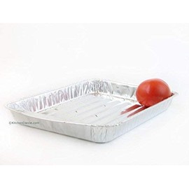 Durable Disposable Aluminum Large Broiler/ Baking Tray #3000 (10) by Durable Packaging