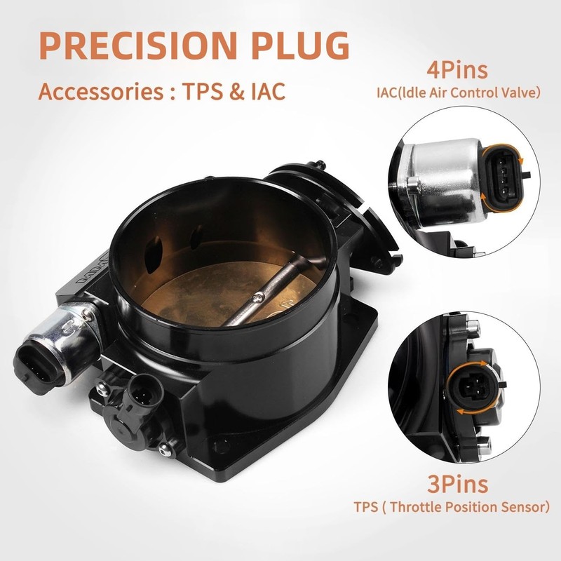 MUGE RACING 102mm Throttle Body Assembly with TPS IAC Throttle