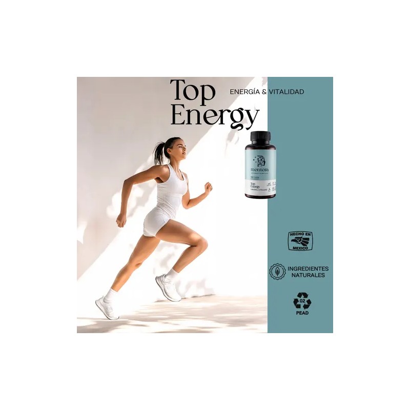 Mentora Suplemento Energía Natural Natural Energy, Focus Vitality Supplement