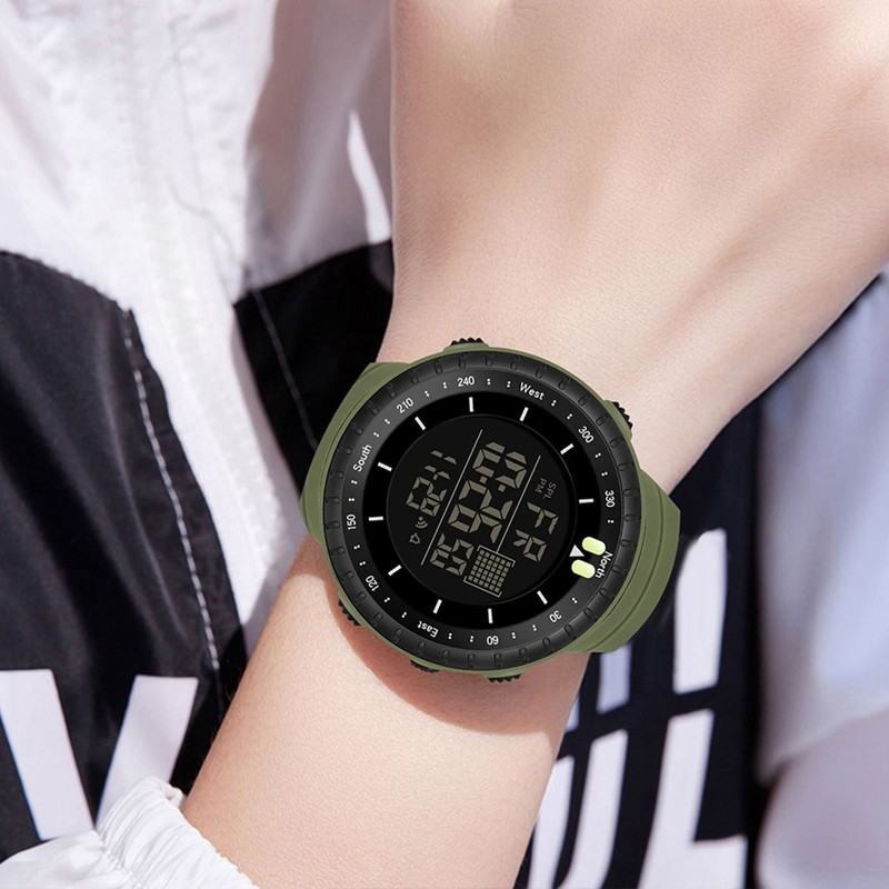Electronic Sports Watch Waterproof Night Light Large Screen Quick Release