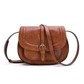 EPPTHERD Crossbody Bag for Women,Soft Leather Cross Body Purse Brown
