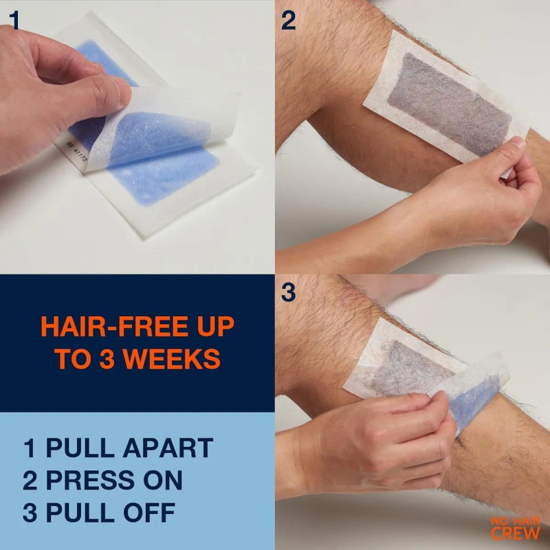 No Hair Crew Tiras De Cera Corporal Tiras De Cera