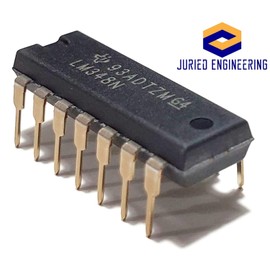 Juried Engineering LM348N LM348 Quad High-gain Internally-Compensated 36V Operational Amplifier Op Amp Breadboard-Friendly IC DIP-14 (Pack of 10)