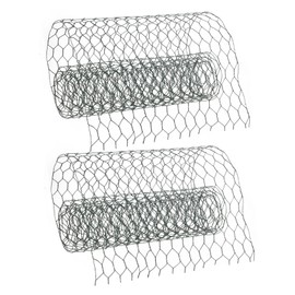 IWOWHERO 1 Roll Flower Wire Mesh Net Sturdy Chicken Wire for Floral Arrangements DIY Crafts and Poultry Fencing Durable Green Coated Easy to Use