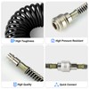 TAILONZ PNEUMATIC Black 10M PU Air Spiral Hose with 8