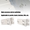 2Pcs Boat Hinges Stainless Steel Ship Door Durable Polishing AntiRust