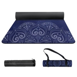 nuveti Yoga Mat Print Extra Thick TPE Non Slip Fitness Exercise Mat with Carrying Bag,72"x24" Extra Thick 6MM Exercise & Workout Mat for Yoga, Pilates Fitness and Floor