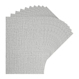 MECCANIXITY Dollhouse Floorboards 12 Inch x 8 Inch Dollhouse Wallpaper and Flooring Fabric Pattern Light Gray for Dollhouse Sand Table Model Accessories 10 Pcs