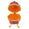 Egg Shaped Trinket Boxes Rhinestones Inlay Exquisite Jewelry Trinket Boxes