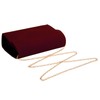 CurvChic Clutch Purses for Women Evening Bag Faux Suede Formal