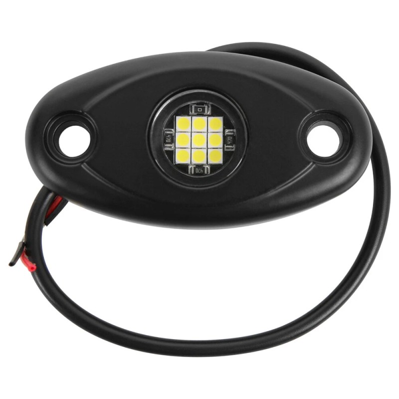 KEEPDSGN White 12 Pods LED Rock Light Underglow LED Kit