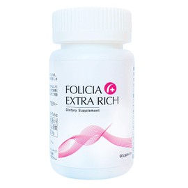FOLICIA Folicia Extra Rich 90 Capsules Women's Hair Care Supplement, Placenta, Keratin, L-Cystine, Vitamin B1, Made in Japan