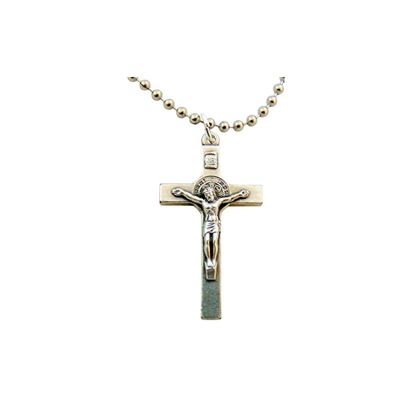 Catholic Jesus Christ on Crucifix St Benedict Cross Travel Protection