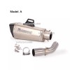 Unbranded For Suzuki SV650 2003-2015 Motorcycle Exhaust Pipe Silencer With