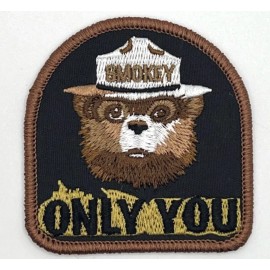Retro Smokey Bear Park Ranger Forest Fire Patch Vintage Style Retro Cap Hat