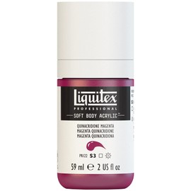 Liquitex Professional Soft Body Acrylic Paint 2-oz bottle, Quinacridone Magenta