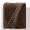 Chunky Knit Brown Throw Blanket for Couch Soft Cozy Large