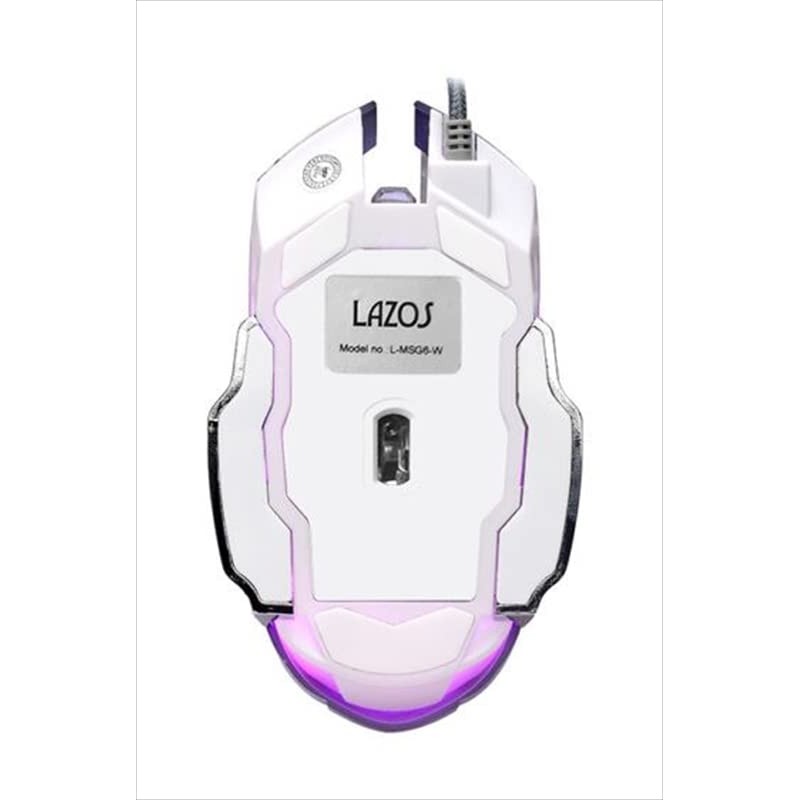 Lazos Optical USB Wired Gaming Mouse L-MSG6-W