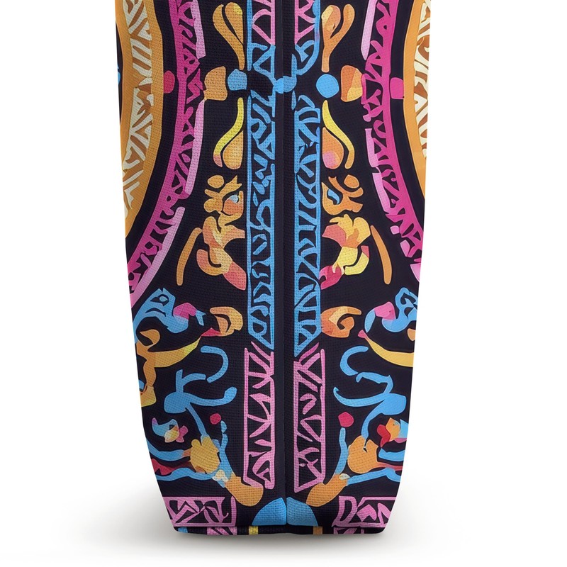 Hmong Pattern Mandala Tote Bag