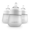 Nanobebé, Biberón de Silicón, 270 ml./ 9Oz., 3 Pack, Color