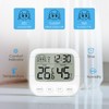 Brifit Digital Thermometer Hygrometer Alarm Clock, Mini Room Thermometer Indoor