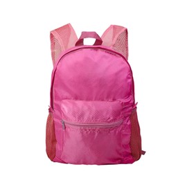 PAXLAMB Mochila plegable de 25 litros, ultraligera, resistente al agua, duradera, para camping, viajes, senderismo, para hombres y mujeres, Rosa/Rebel Fun., Large