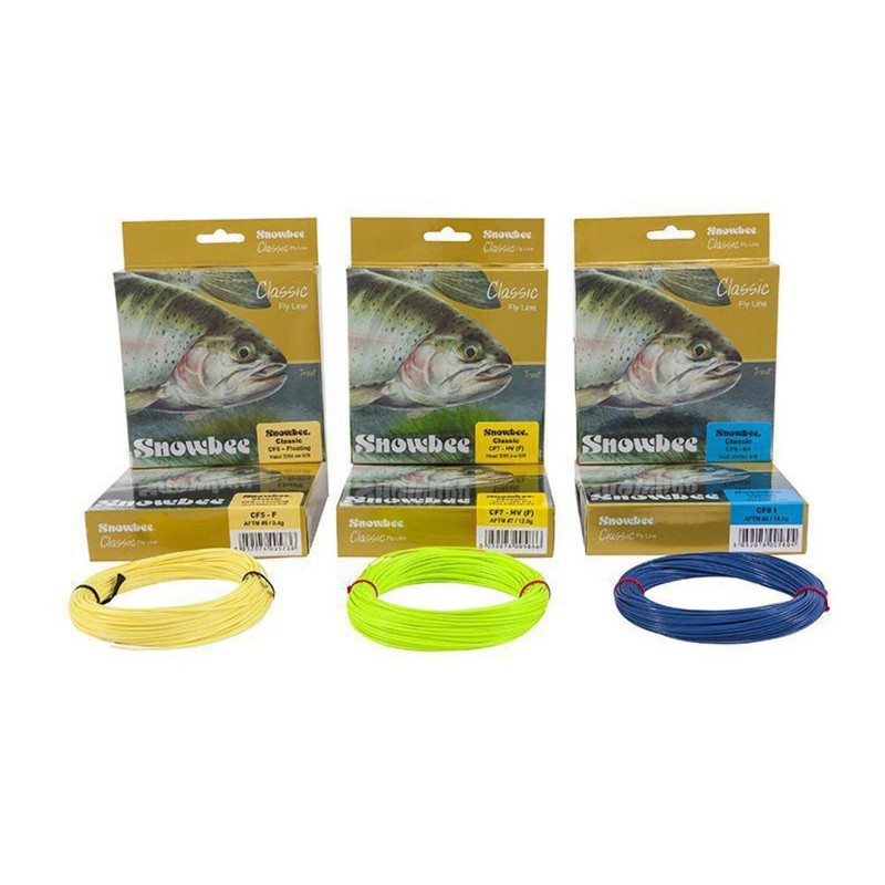 Snowbee Classic CF7FS Fast Sink Fly Line - Dark Green/Grey,