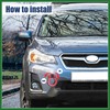 Motoforti Red Car Front Bumper Trailer Ring Eye Towing Tow