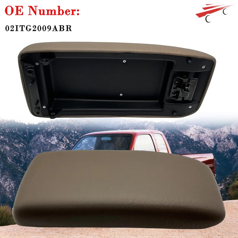 OKAY MOTOR Center Console Lid & Latch Brown for 1995-2000