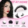 Lash Extension Kit 610Pcs Natural Fluffy DIY Individual Lashes Clusters