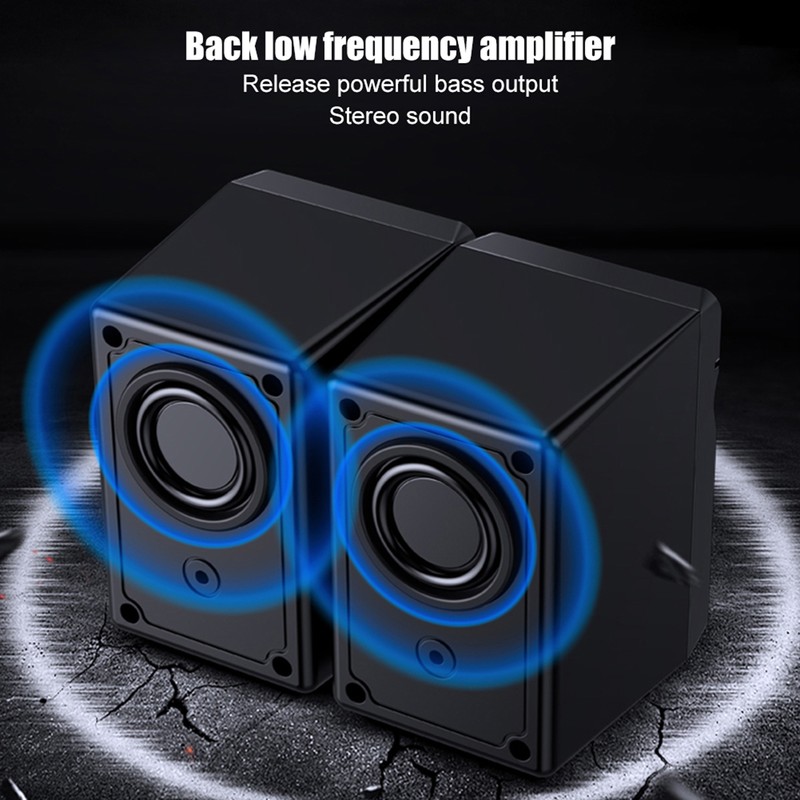 SADA V-128 Desktop Mini USB 2.1 Subwoofer Upgrade Computer Speaker