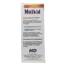 Jarabe Multivitamínico Mineral para Niños MULKID HD MORELIA de Naranja, 240 ml
