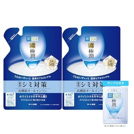 Hadalabo Gokujun Whitening Perfect Gel Refill 2.8 oz (80 g) x 2 Pieces + Gokujun Sachet Included