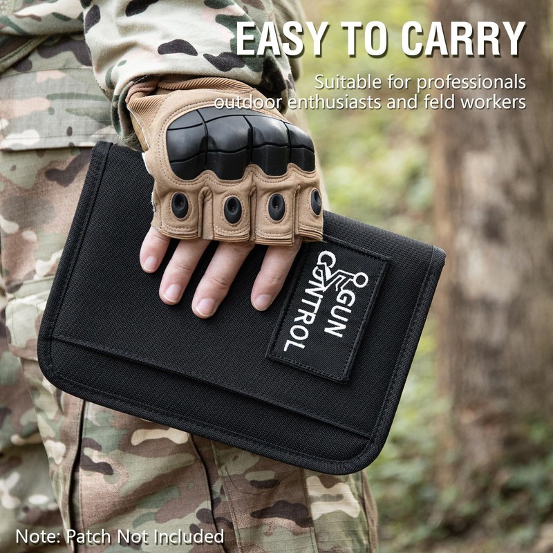 Kosibate Tactical Notebook Padfolio Ring Binders with 45 Sheets,Army Military