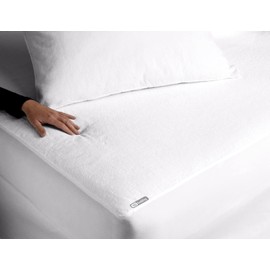 SGI bedding Family XL Waterproof Mattress Protector Pad Cover Super Soft Terry Fabric White Fits Upto 15" Inch Deep Pocket Easy Washable Vinyl-Free