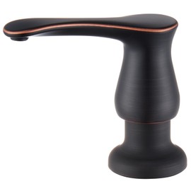 GAGALIFE Kitchen Sink Soap Dispenser Oil Rubbed Bronze, Built in Soap Dispenser with 13 OZ Bottle, Refill from The Top, Liquid Dispenser for Kitchen Sink