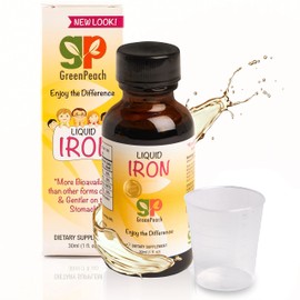 Liquid Iron Supplement for Infants Babies and Toddlers – Sugar Free Iron Drops with Folic Acid, Vitamin B6 and B12 | Certified Vegetarian | Non-GMO | Gluten Free & Tummy Gentle | Ages 4 & Under