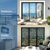 DULEIXUFHEE Window Privacy Film One Way, Green Leaf, 17.7 x