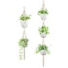 IDEEEPAN 2 Pack Macrame Plant Hanger (49"&72"), Fits 4-8" Pots,