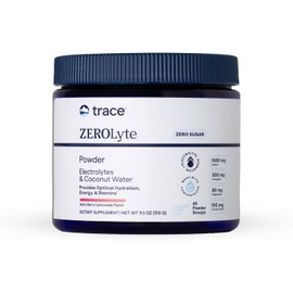 Trace Minerals zerolyte canister electrolitos en polvo 45 servicios sabor Frambueza Salada