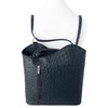 Handbag Bliss Womens Italian Leather Ostrich Print Convertible Shoulder Bag
