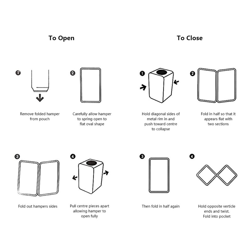 Pop Up Laundry Hamper – LIGHTWEIGHT – For Storing Laundry