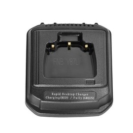 VAC-920 Dual Slot Li-ion Rapid Charger Base for Standard VX581/VX820/VX920/VXP820/VXP824 Two-Way Radios | Desktop & Vehicle Fast Charging Station with LED Indicators & Overload Protection