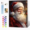 Auremi Santa Claus Paint by Number Kits with Framed, DIY