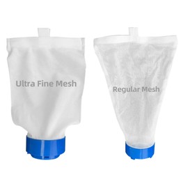 Sepetrel 2pcs Pool Vacuum Replacement Mesh Collection Bags,Includes A Fine Mesh Collection Bag and A Standard Mesh Collection Bag for Clasp Collection Bag Vacuum