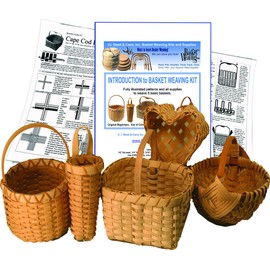 Introduction to Basket Weaving Kit for 5 Baskets