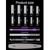 EBANKU Pack of 500 Clear False Nails Tips, Extra Long
