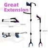 2-Pack 43”+32” Newest Grabber Reacher Tool-Long Magnetic Lightweight Aluminum Foldable