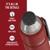 THERMOS Stainless King Vacuum-Insulated Beverage Bottle, 40 Ounce, Rustic Red